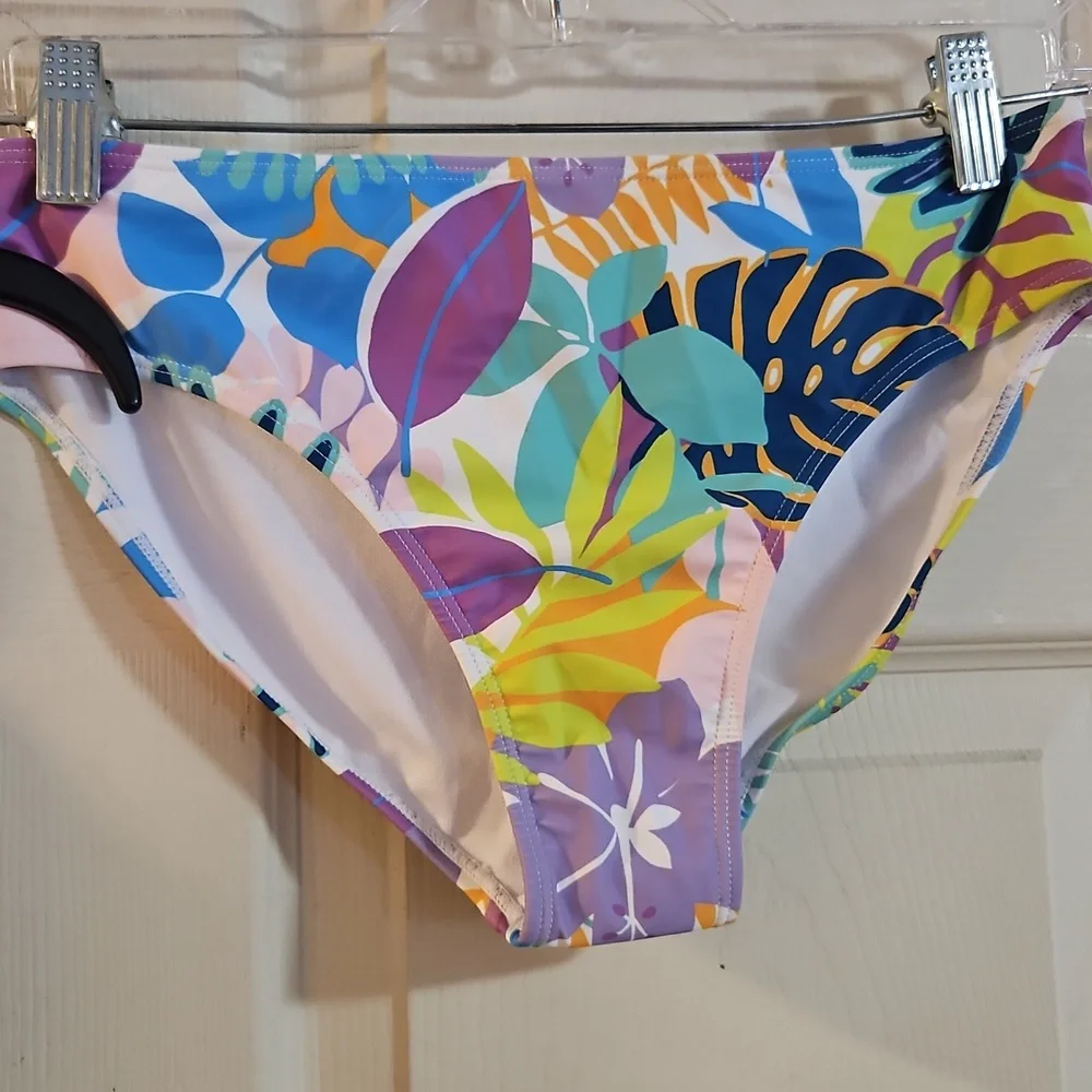 Andy & Evan Girls' Two-Piece Swimsuit: FLORAL PRINT: NEW WITH TAGS: SZ L (12/14)